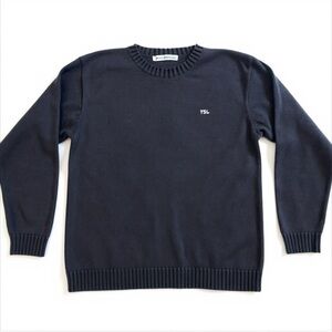 Yves Saint Laurent (YSL) Men's Dark Blue Crewneck Sweater